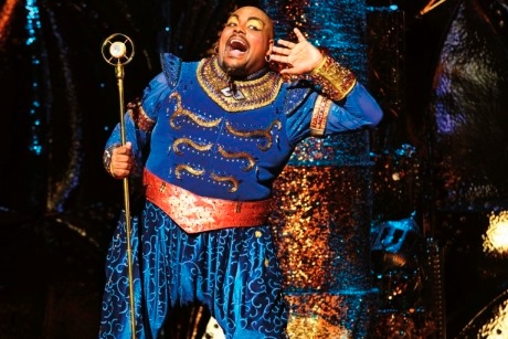 Trevor Dion Nicholas as the genie.